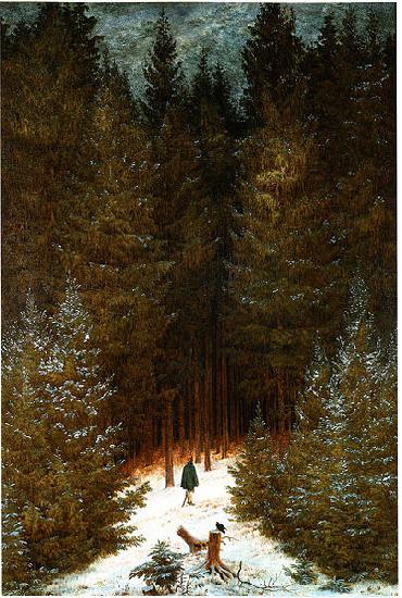 Caspar David Friedrich Der Chasseur im Walde oil painting image